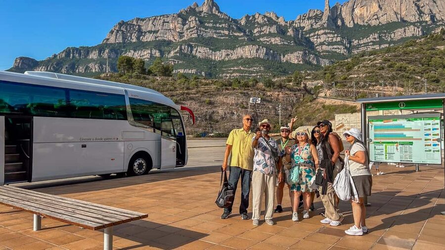 From Barcelona: Montserrat Tour, Rack Railway & Licor Taste - Audiovisual rooms and time to look around