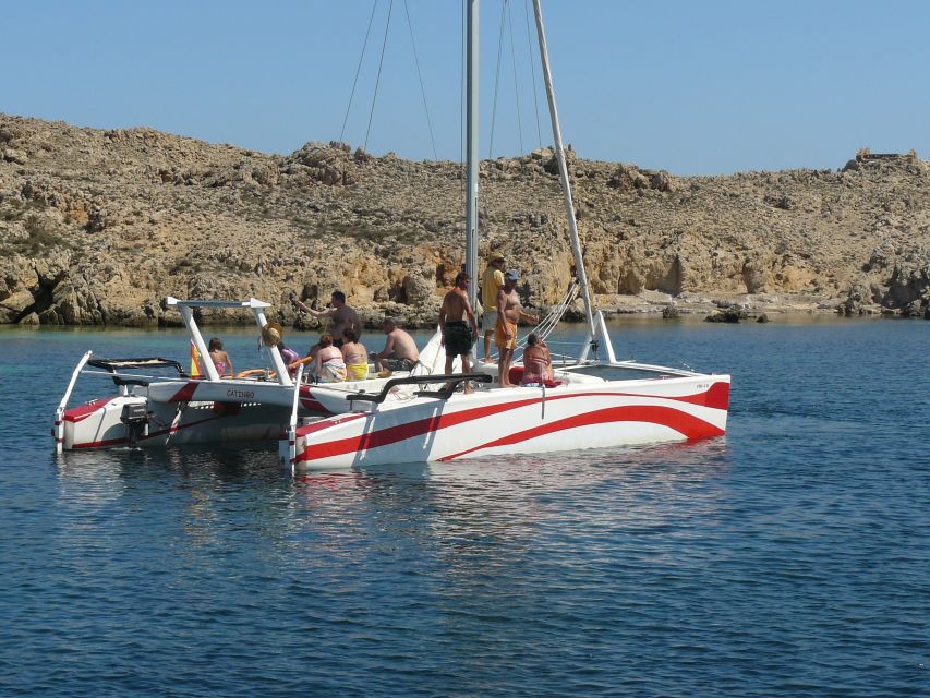 From Fornells: Half-Day Menorca Catamaran Trip w/ Snorkeling - Setting out from Fornells toward Menorca’s north coast