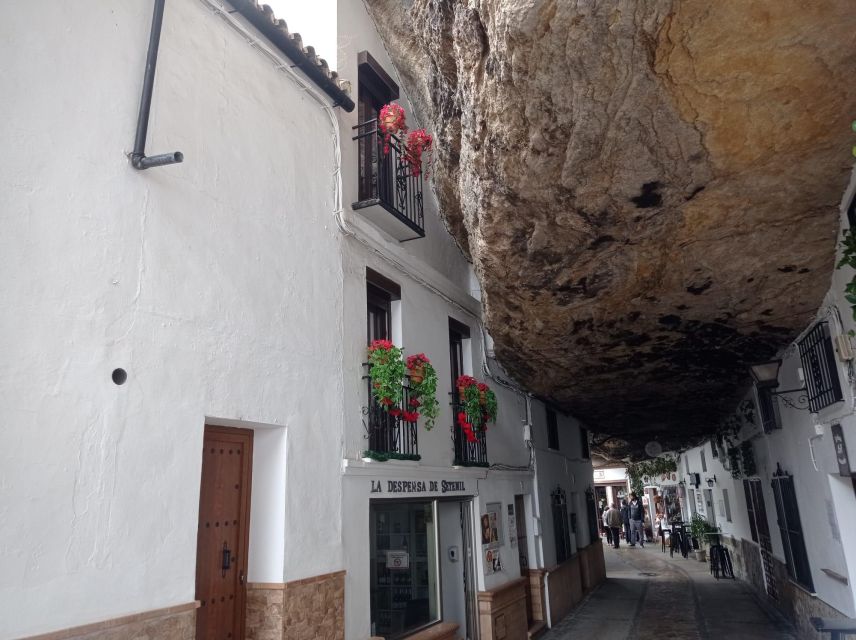 From Málaga: Ronda+Setenil de las Bodegas with Little Train - Setenil de las Bodegas and its rock shelters