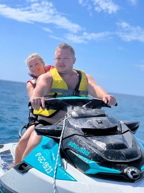 From Morro Jable: Jet Ski Adventure Tour (without license) - Riding the open area off Morro Jable