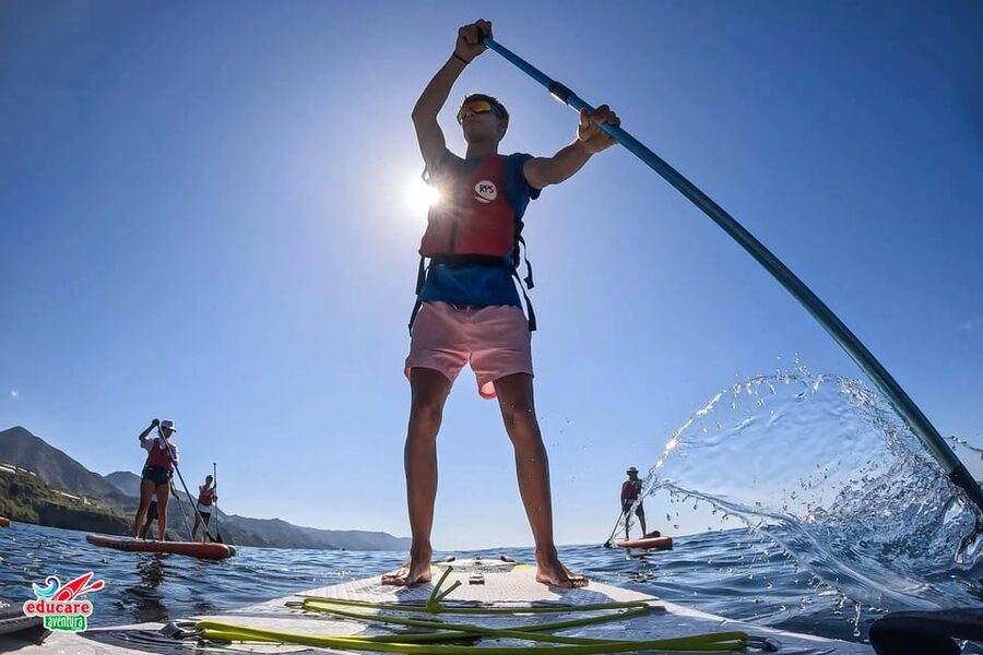 From Nerja: Guided Paddle Surf Cliffs and Maro Waterfall - Snorkeling among rock, coral, and fish