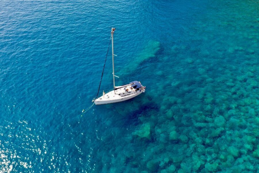 From Puerto de Mogán: Sailboat Trip with Food and Drinks - One hour for swimming and snorkeling