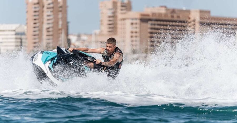 Fuengirola: Best Jet Ski Rental - Riding one jet ski with a friend