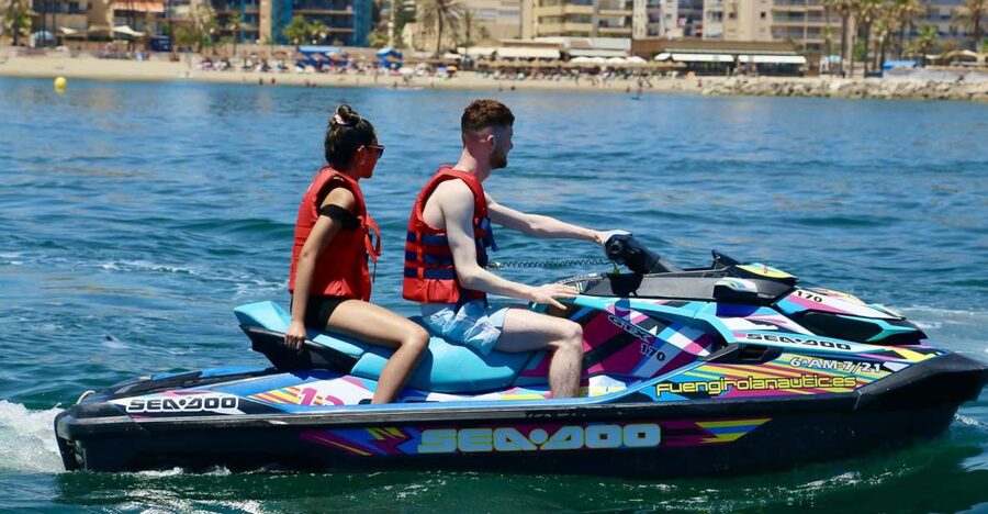 Fuengirola: Jet Ski Rental - Leaving Fuengirola Marina by jet ski