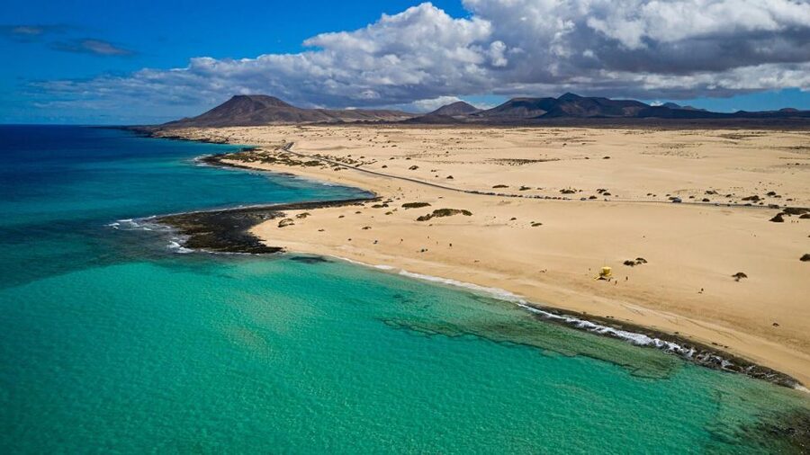 Fuerteventura: Wild North and Corralejo Tour From the South - Corralejo Dunes and the view across the water