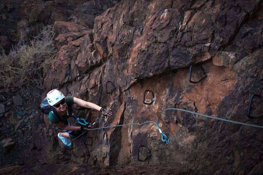Gran Canaria: Guided Via Ferrata Excursion - Learning the safety system before climbing
