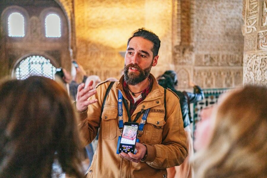 Granada: Alhambra Guided Tour with Nasrid Palaces & Gardens - Meeting Your Guide on the Alhambra Hill