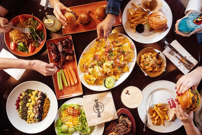 Hard Rock Cafe Barcelona with Set Lunch or Dinner - Service can be friendly, but timing varies