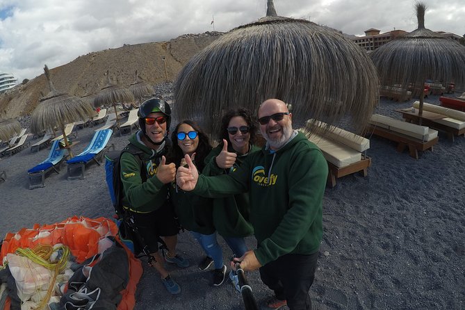 High Performance Paragliding Tandem Flight in Tenerife South - The scenery: ravines, rock, and the south coast