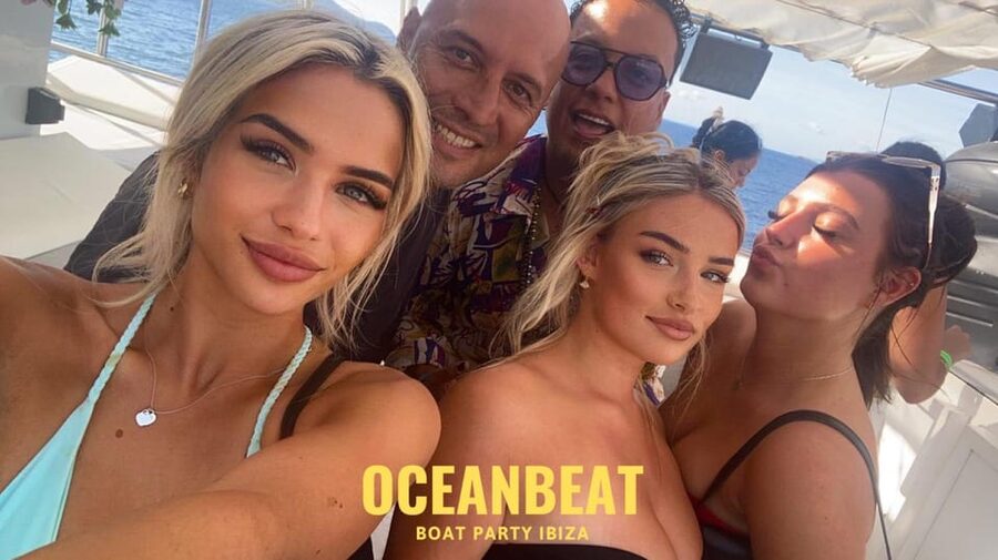 Ibiza: Ocean Club Boat Party with Premium Drinks, Food, & DJ - Drinks, food, and the important wristband choice