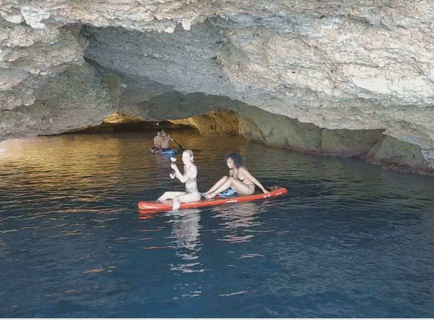 Ibiza: Snorkeling and SUP Paddle, Beach and Cave Boat Tour - How the crew handles beginners and small problems