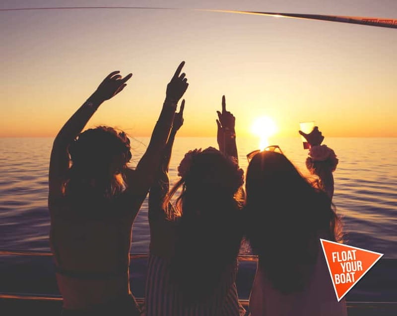 Ibiza: Sunset Boat Party Cruise with DJs with 2 Clubs - San Antonio check-in and the first sangria