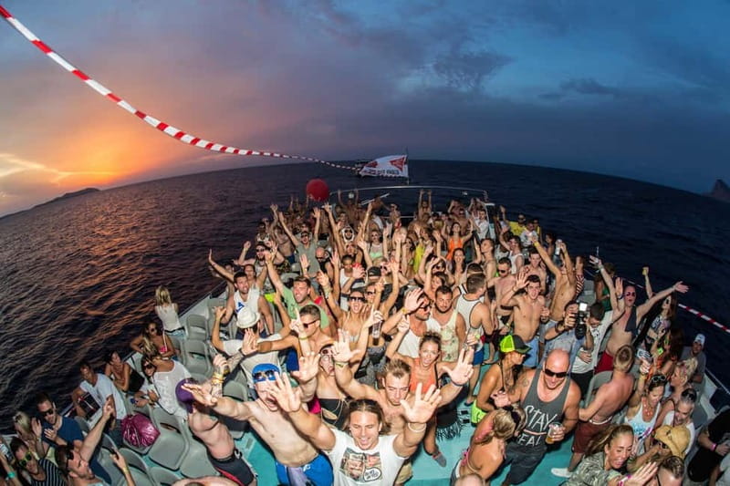 Ibiza: Sunset Boat Party Cruise with DJs with 2 Clubs - Sunset near Mambo