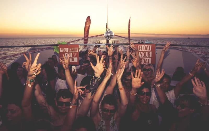 Ibiza: Sunset Boat Party Cruise with DJs with 2 Clubs - What the club wristband adds
