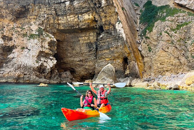 Kayak Paradise: Cala Portixol Snorkel, Cave & Cliff Jumping Tour - Guides who make the difference
