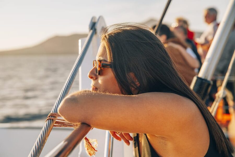 Lanzarote: Dolphin-Watching Sunset Cruise with Transfers - Searching the Atlantic for dolphins