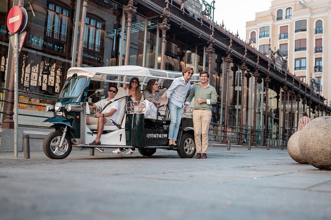 Madrid Express Tour with Local Guide in Eco Tuk Tuk Private - Cibeles, the Bank of Spain, and grand façades