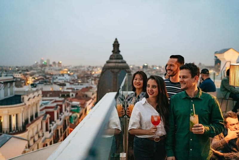 Madrid: Guided Tapas and Wine Tour with Terrace Visit - La Latina, Cava Baja, and the first tapas