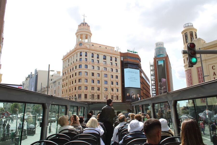 Madrid: Panoramic Open-Top Bus Day or Night Tour with Guide - What $28 gets you