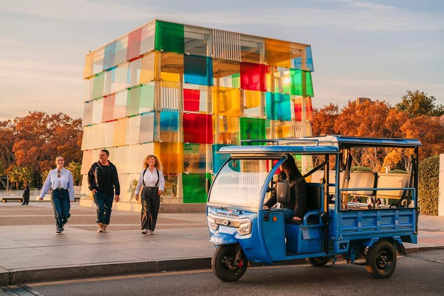 Málaga 2-Hour TukTuki Tour: Private Experience - El Limonar and the climb to Gibralfaro