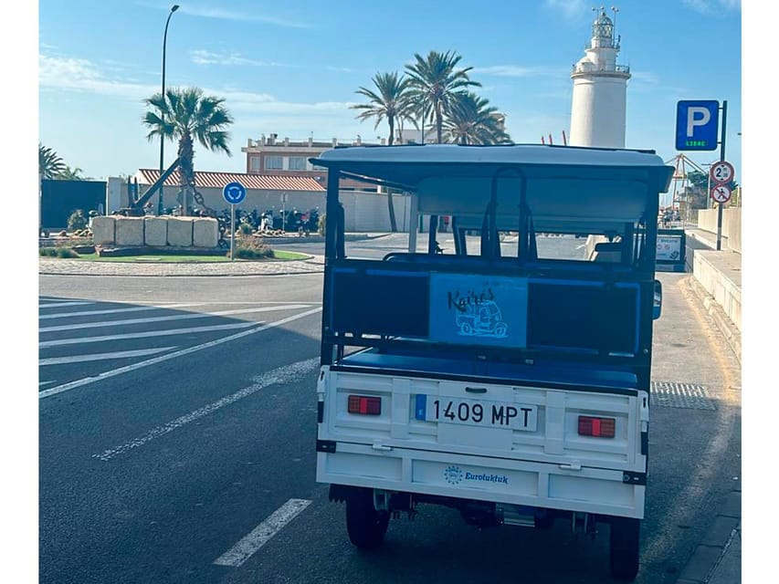 Malaga: Tuk tuk tour - Returning through Plaza de la Merced