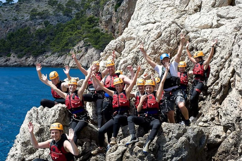 Mallorca Half-Day Coasteering Experience - Swimming into sea caves and clear bays