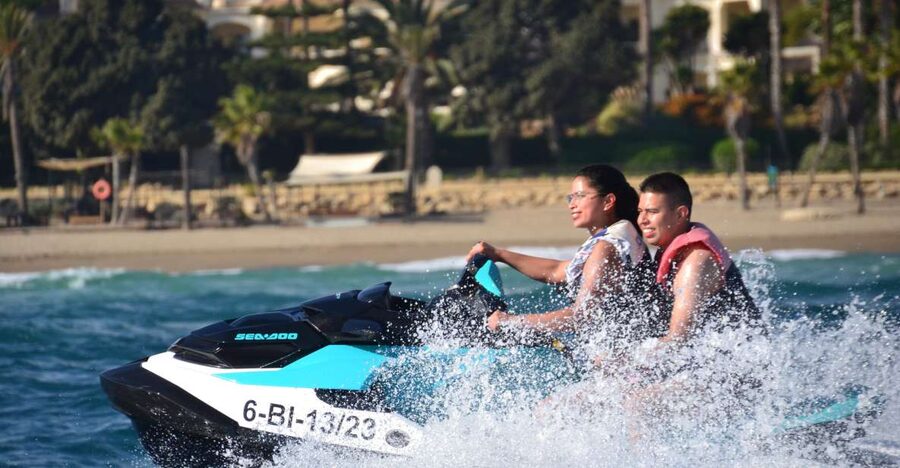 Marbella: Jet Ski at the Golden Mile - Meeting at Puerto Deportivo in Marbella old town