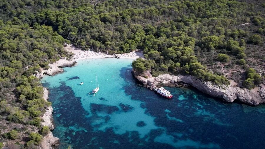 Menorca: Full-Day Boat Tour with Paella Lunch - Son Saura: a second long swim stop
