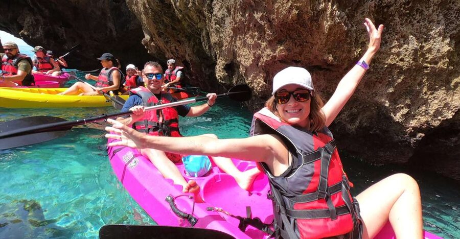 Nerja: Cliffs of Maro-Cerro Gordo Guided Kayak Tour - From Maro Beach to the cliffs