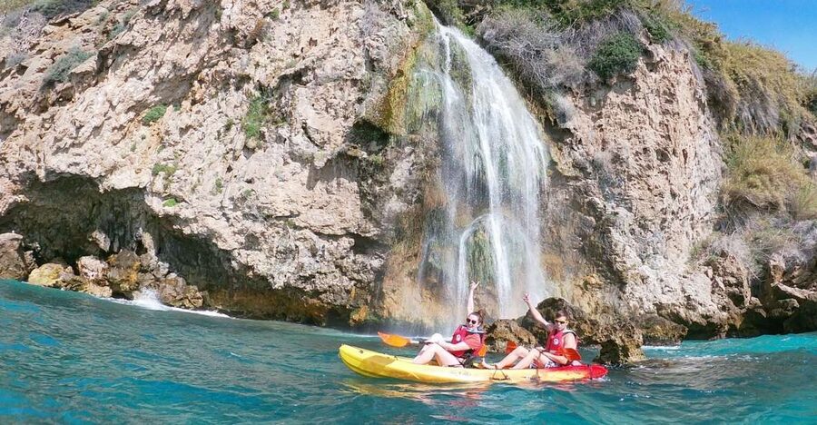 Nerja: Guided Kayak Tour Nerja Cliffs and Maro Waterfall - Key points at a glance