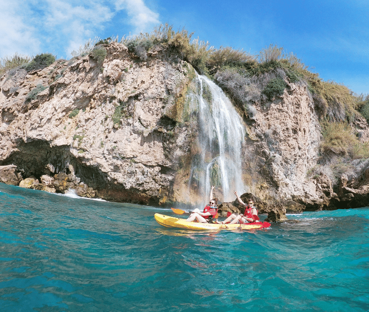 Nerja: Guided Kayak Tour Nerja Cliffs and Maro Waterfall - Caves, bays, and the Maro Waterfall