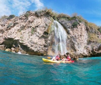 Guided Kayak Tour Nerja Cliffs and Maro Waterfall