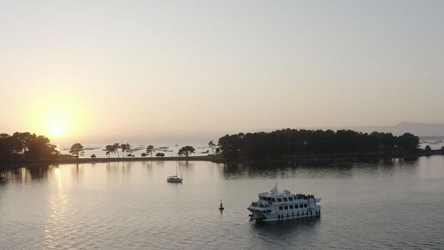 O Grove: Boat Tour at the Arousa estuary with mussel tasting - A seafood cruise with the estuary as your dining room
