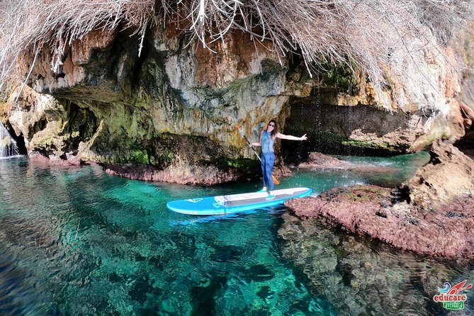 Paddle Surf Route Cliffs Nerja and Cascada de Maro + Snorkel - Starting at Burriana Beach in Nerja