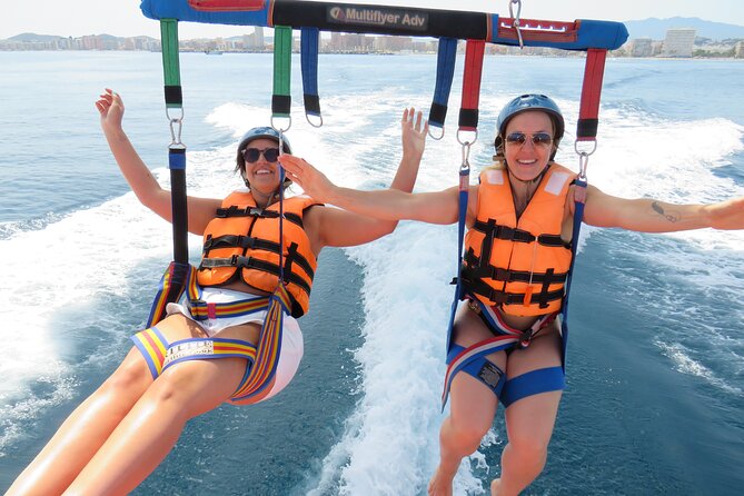 Parasailing in Fuengirola - The Highest Flights on the Costa - The boat ride adds more than a transfer