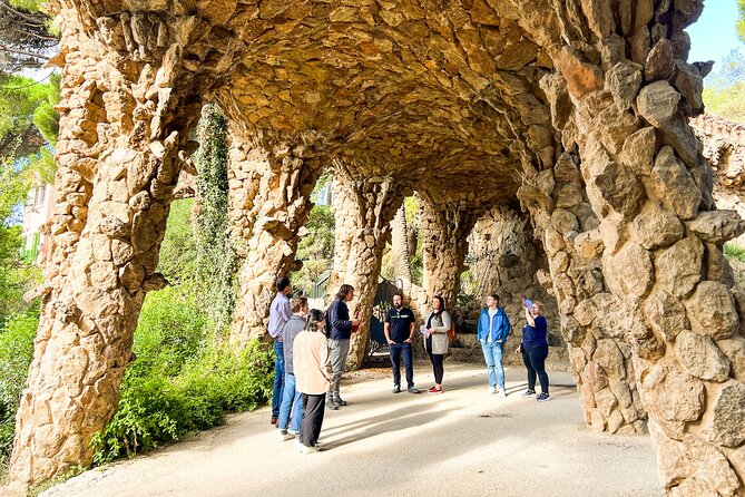 Park Guell and Sagrada Familia Tour with Skip the Line Tickets - Entering Sagrada Familia and looking up