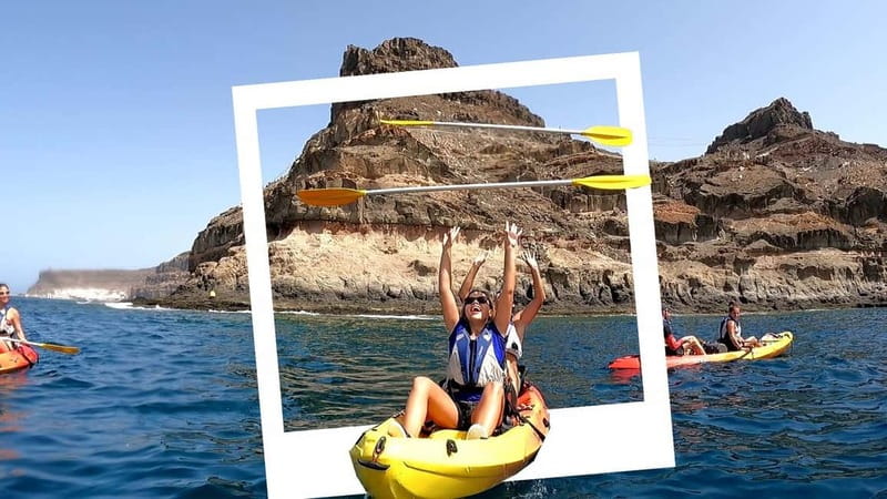 Puerto Mogán: Guided Adventure Kayak Tour in Caves & Snorkel - Meeting at Taurito Beach and getting ready