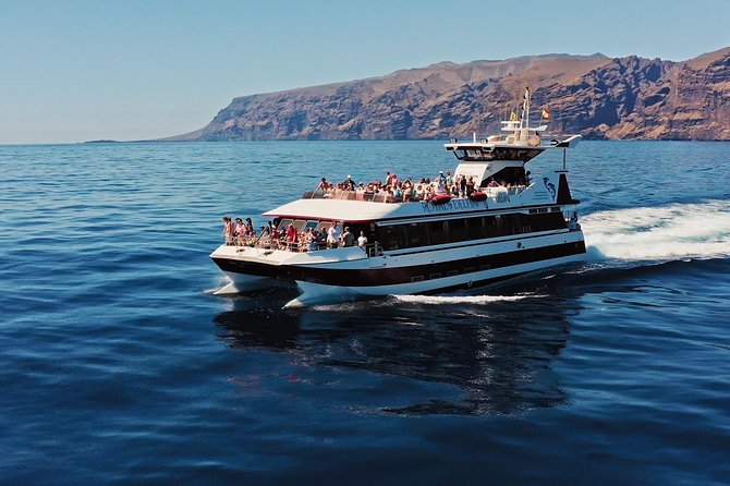 Royal Delfin - 4'5H Dolphin & Whale Watching - Los Gigantes Masca - Lunch & Swim - Setting sail from Puerto Colón at 2 pm
