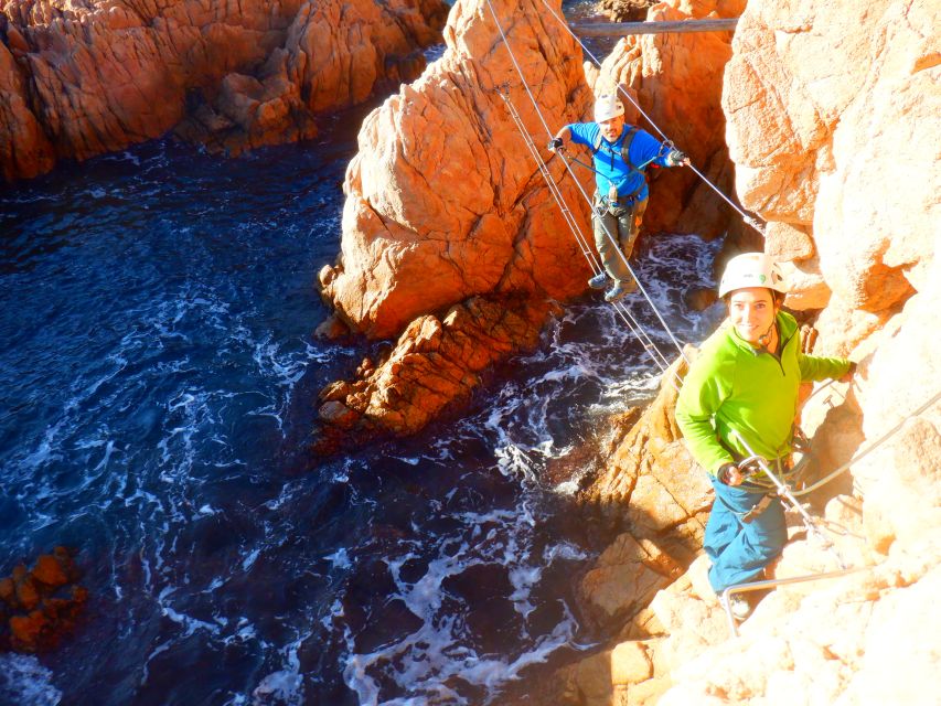 Sant Feliu de Guixols: Climb Via Ferrata Cala del Molí - The first section along the cliffs