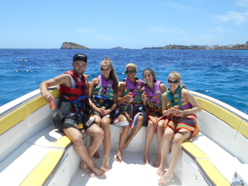 Santa Eulària des Riu: Parasailing Boat Cruise with Drinks - Twelve to fifteen minutes above northern Ibiza