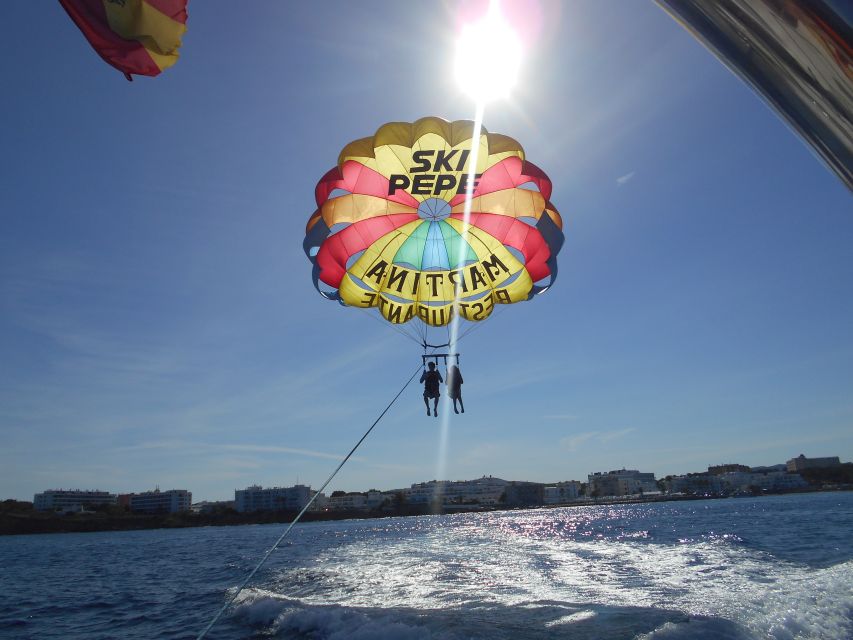 Santa Eulària des Riu: Parasailing Boat Cruise with Drinks - Meeting point, languages, and planning tips