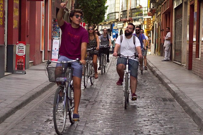 Seville Highlights Bike Tour (English) - Santa Ana, the old tobacco factory, and San Telmo
