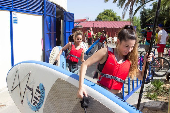 Seville Paddle Surf Sup in the Guadalquivir River - Under the Puente de Triana