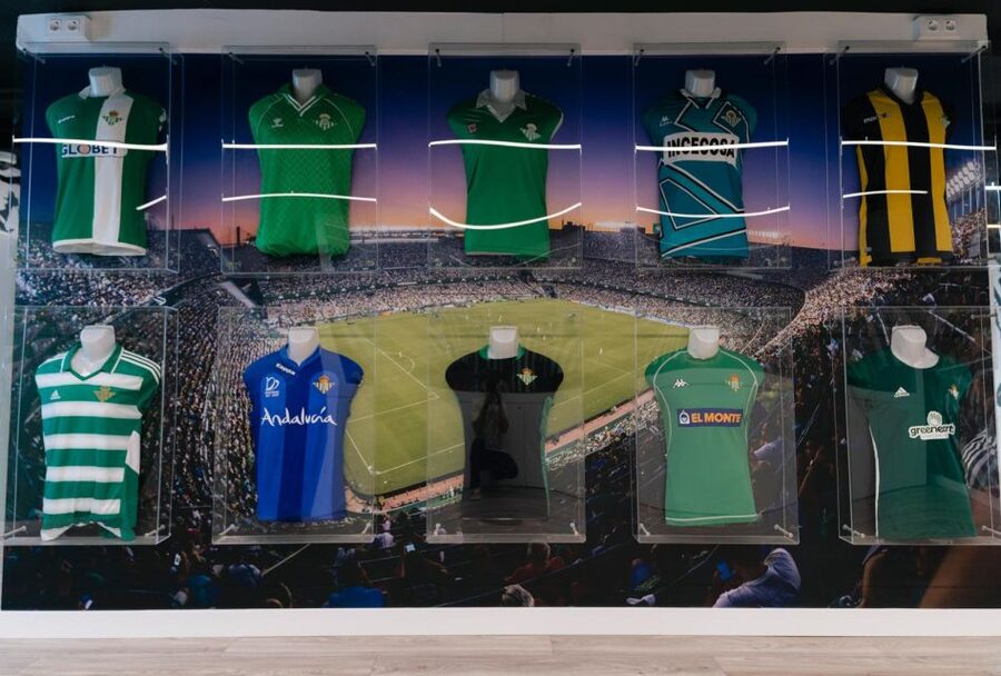 Seville: Real Betis Tour at the La Cartuja Stadium - The exhibition room turns objects into a club story
