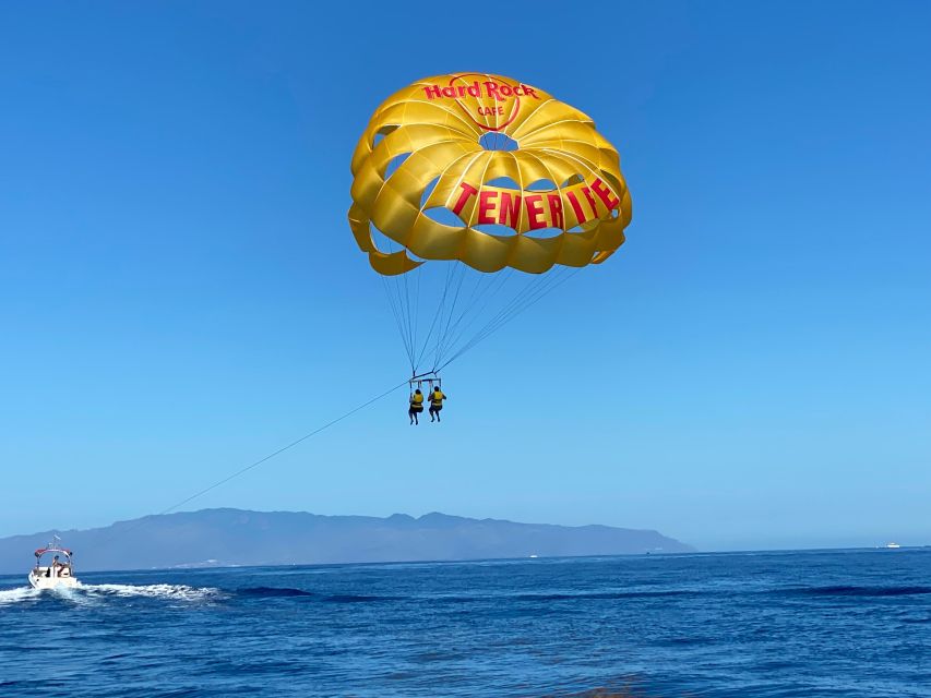 Tenerife Costa Adeje Parasailing - Taking off from Puerto Colón