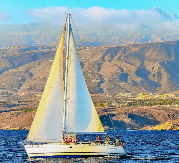 Tenerife: Sailboat Tour with Food and Snorkeling - Swimming and snorkeling in a sheltered bay