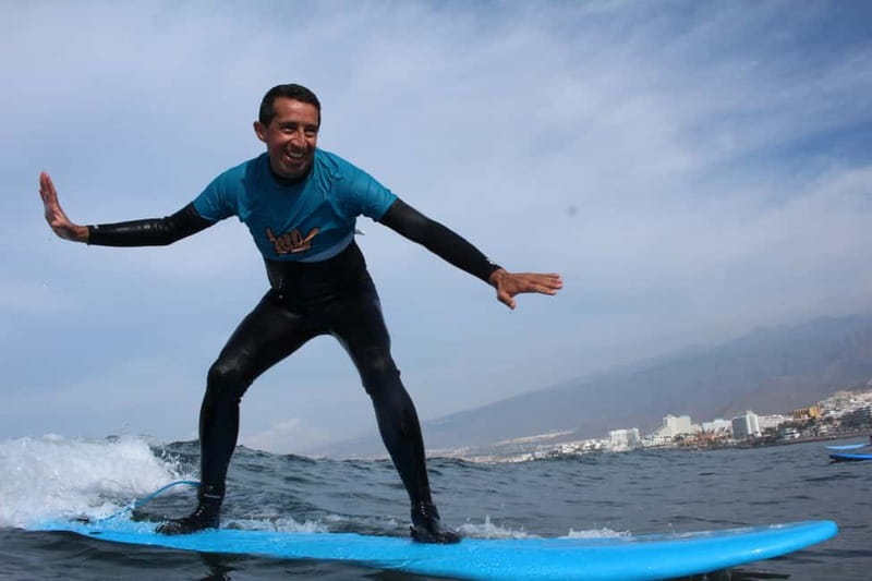 Tenerife: Surfing Lesson for All Levels, Photos included - Into the Atlantic at Playa de las Américas