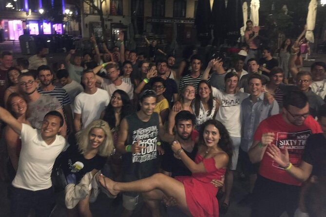 The Best Pubcrawl Walking Guided Tour Experience in Madrid - A party night aimed at a younger crowd