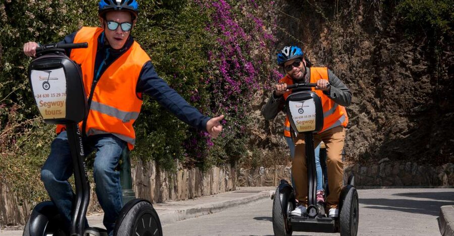 Tour to Gibralfaro - The first 10 minutes: learning to trust the Segway