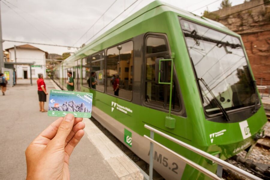 Trans Montserrat: Return Ticket and Audiovisual Exhibit - From Plaça Espanya to Monistrol de Montserrat